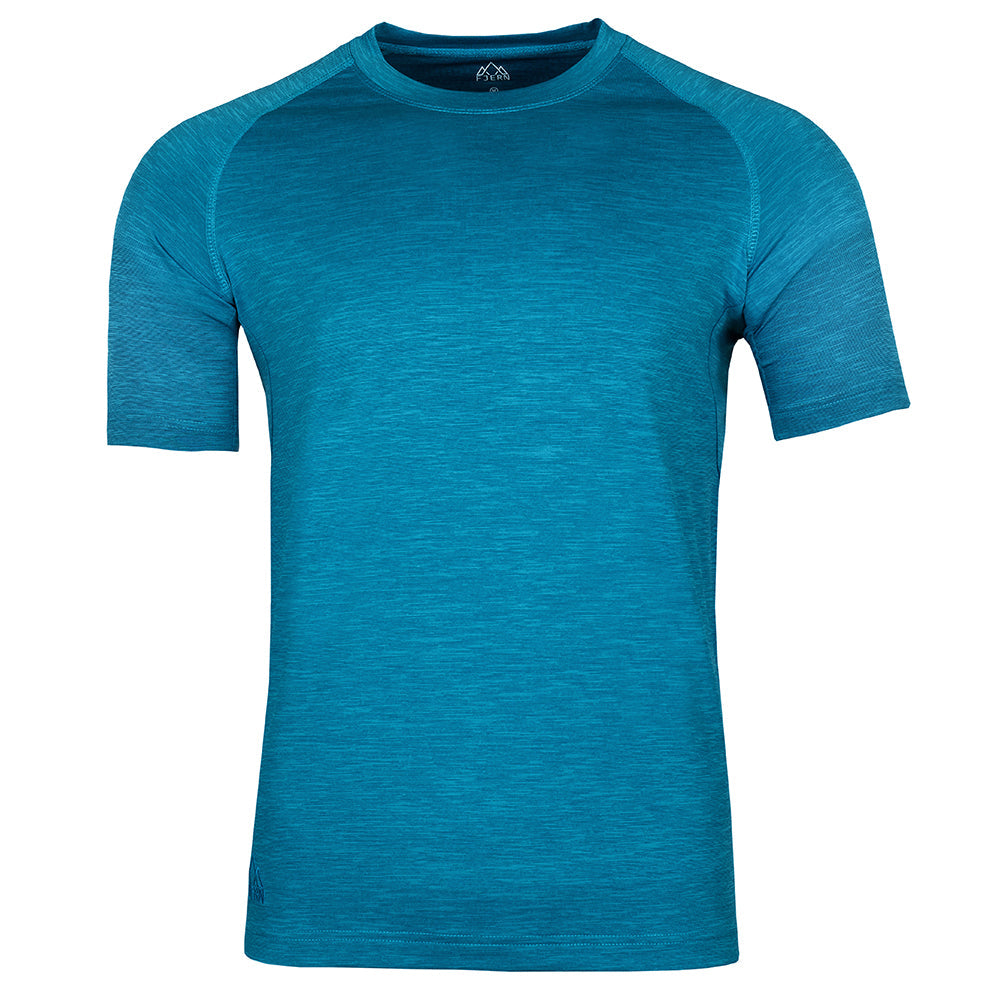 Fjern - Mens Andas Crew (Teal) | Find comfort and performance with our lightweight technical short sleeve crew, crafted from innovative S