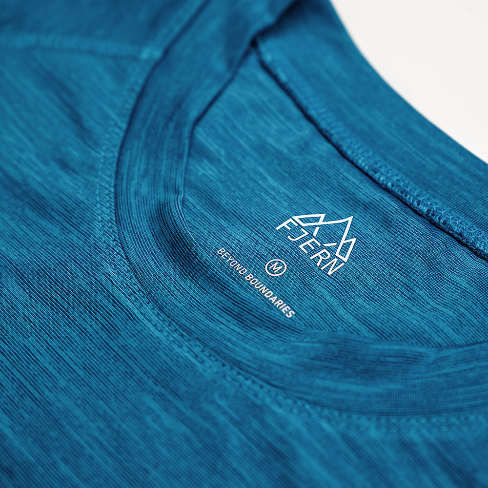 Fjern - Mens Andas Crew (Teal) | Find comfort and performance with our lightweight technical short sleeve crew, crafted from innovative S