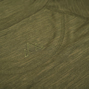 Fjern - Mens Andas Long Sleeve Crew (Olive) | Our lightweight technical long sleeve crew is crafted from S