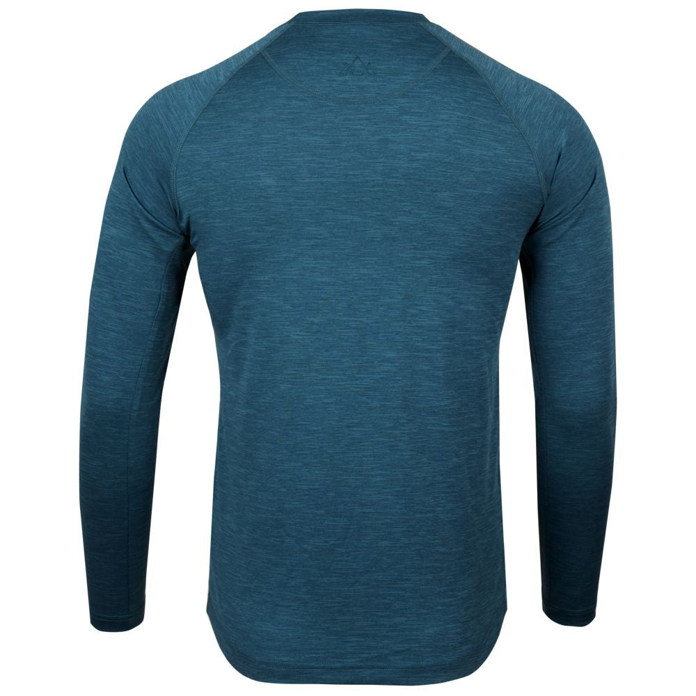 Fjern - Mens Andas Long Sleeve Crew (Petrol) | Our lightweight technical long sleeve crew is crafted from S