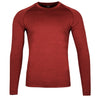 Fjern - Mens Andas Long Sleeve Crew (Rust) | Our lightweight technical long sleeve crew is crafted from S