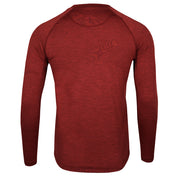 Fjern - Mens Andas Long Sleeve Crew (Rust) | Our lightweight technical long sleeve crew is crafted from S