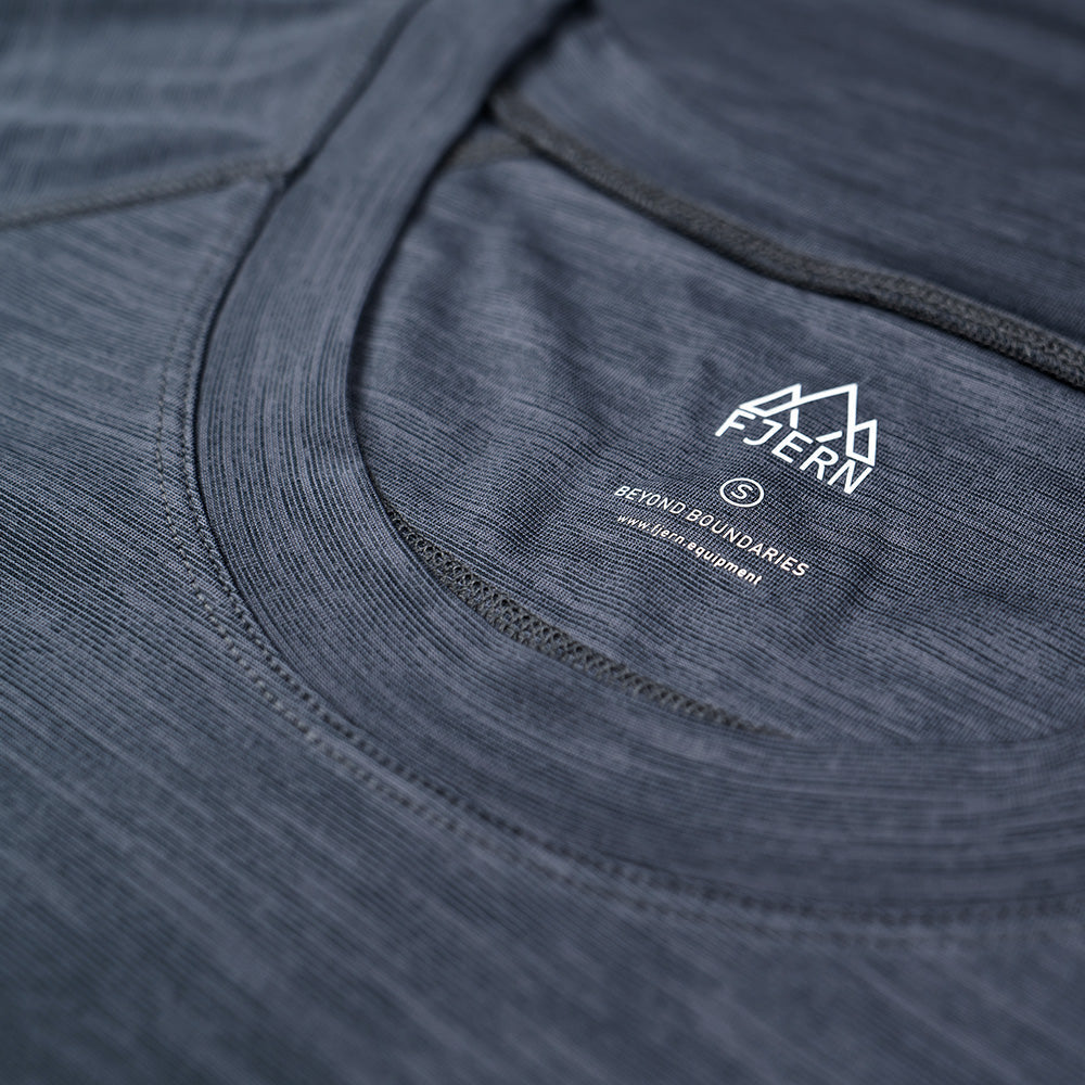Fjern - Mens Andas Long Sleeve Crew (Storm) | Our lightweight technical long sleeve crew is crafted from S