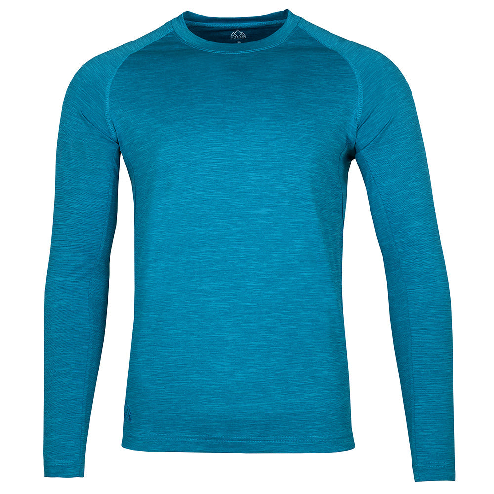Fjern - Mens Andas Long Sleeve Crew (Teal) | Our lightweight technical long sleeve crew is crafted from S