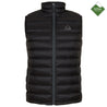Fjern - Mens Arktis Down Gilet (Black/Charcoal) | Designed to provide core warmth without the weight, this gilet features a clean, sleeveless design for unrestrictive movement during active pursuits