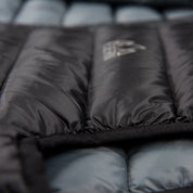 Fjern - Mens Arktis Down Gilet (Black/Charcoal) | Designed to provide core warmth without the weight, this gilet features a clean, sleeveless design for unrestrictive movement during active pursuits