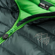 Fjern - Mens Arktis Down Gilet (Pine/Green) | Designed to provide core warmth without the weight, this gilet features a clean, sleeveless design for unrestrictive movement during active pursuits