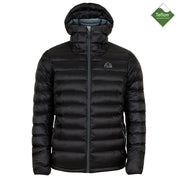 Fjern - Mens Arktis Down Hooded Jacket (Black/Charcoal) | The Arktis is an incredibly versatile insulated layer that stands strong in brutal conditions