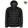 Fjern - Mens Arktis Down Hooded Jacket (Black/Charcoal) | The Arktis is an incredibly versatile insulated layer that stands strong in brutal conditions