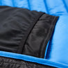 Fjern - Mens Arktis Down Hooded Jacket (Black/Cobalt) | The Arktis is an incredibly versatile insulated layer that stands strong in brutal conditions