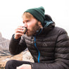 Fjern - Mens Arktis Down Hooded Jacket (Black/Cobalt) | The Arktis is an incredibly versatile insulated layer that stands strong in brutal conditions
