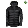 Fjern - Mens Arktis II Down Hooded Jacket (Black/Charcoal) | The Arktis is an incredibly versatile insulated layer that stands strong in brutal conditions