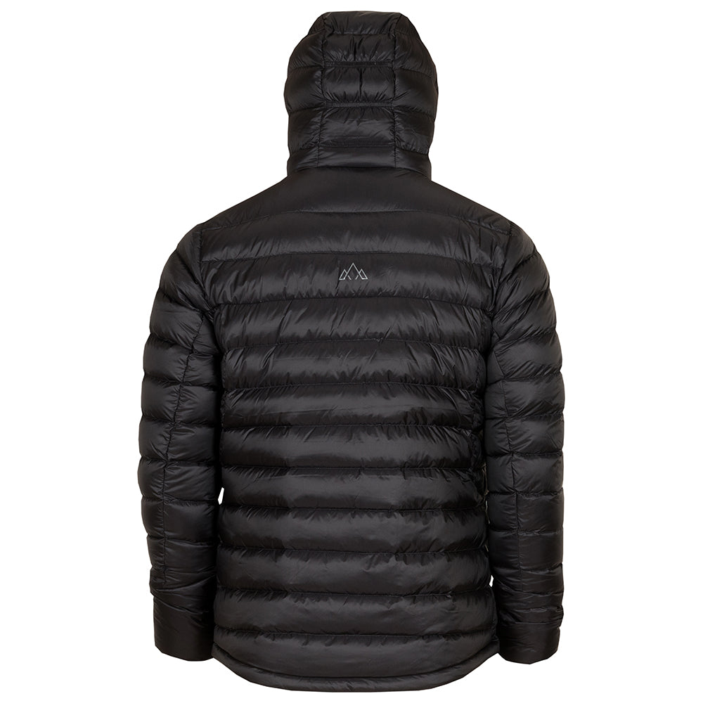Fjern Mens Arktis II Down Hooded Jacket (Black/Charcoal)