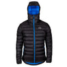 Fjern - Mens Arktis II Down Hooded Jacket (Black/Cobalt) | The Arktis II is an incredibly versatile insulated layer that stands strong in brutal conditions