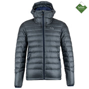 Fjern - Mens Arktis II Down Hooded Jacket (Charcoal/Navy) | The Arktis II is an incredibly versatile insulated layer that stands strong in brutal conditions