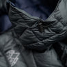 Fjern - Mens Arktis II Down Hooded Jacket (Charcoal/Navy) | The Arktis II is an incredibly versatile insulated layer that stands strong in brutal conditions