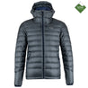 Fjern - Mens Arktis II Down Hooded Jacket (Charcoal/Navy) | The Arktis II is an incredibly versatile insulated layer that stands strong in brutal conditions