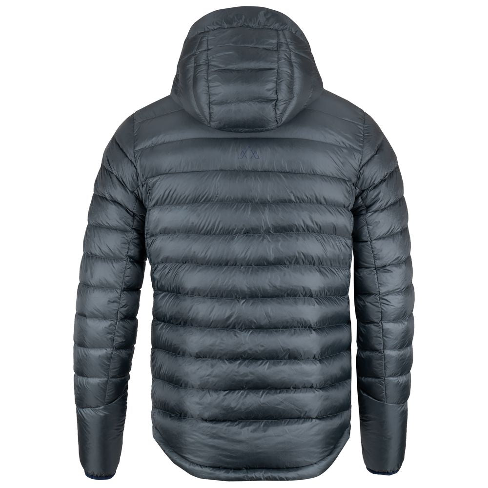 Fjern - Mens Arktis II Down Hooded Jacket (Charcoal/Navy) | The Arktis II is an incredibly versatile insulated layer that stands strong in brutal conditions