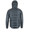 Fjern - Mens Arktis II Down Hooded Jacket (Charcoal/Navy) | The Arktis II is an incredibly versatile insulated layer that stands strong in brutal conditions