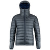 Fjern - Mens Arktis II Down Hooded Jacket (Charcoal/Navy) | The Arktis II is an incredibly versatile insulated layer that stands strong in brutal conditions