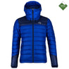 Fjern - Mens Arktis II Down Hooded Jacket (Electric/Navy) | The Arktis II is an incredibly versatile insulated layer that stands strong in brutal conditions