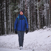 Fjern - Mens Arktis II Down Hooded Jacket (Electric/Navy) | The Arktis II is an incredibly versatile insulated layer that stands strong in brutal conditions