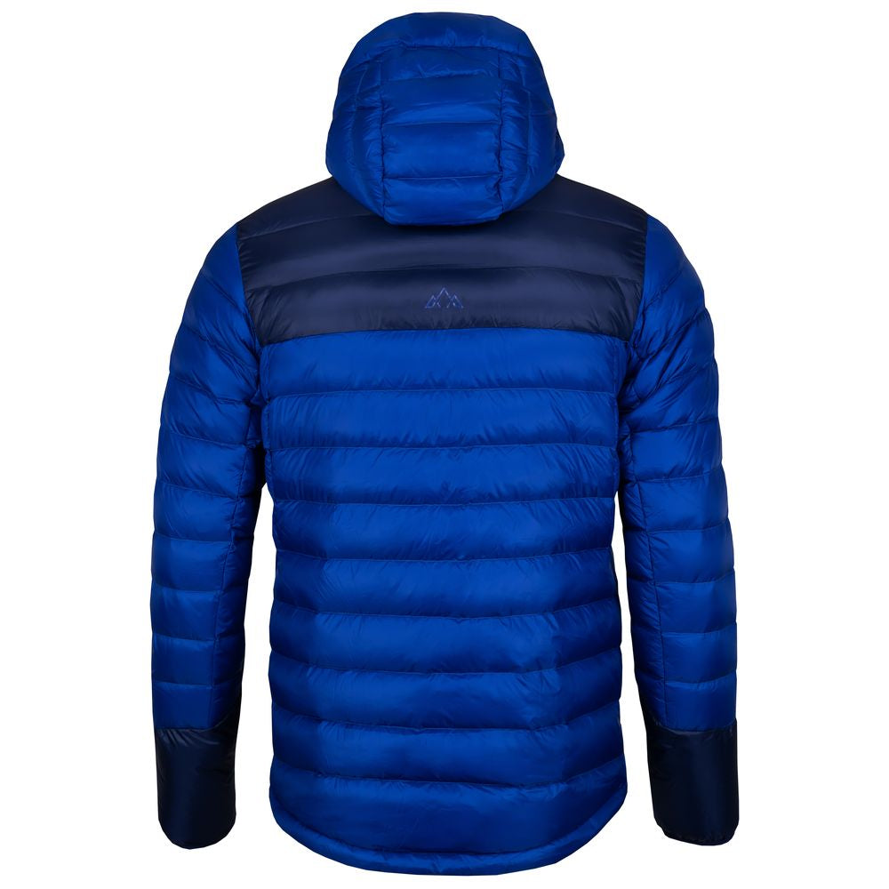 Fjern - Mens Arktis II Down Hooded Jacket (Electric/Navy) | The Arktis II is an incredibly versatile insulated layer that stands strong in brutal conditions