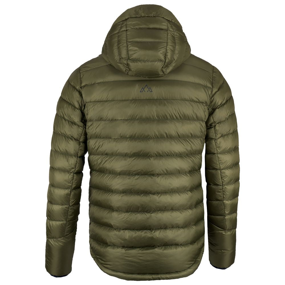 Fjern - Mens Arktis II Down Hooded Jacket (Olive/Navy) | The Arktis II is an incredibly versatile insulated layer that stands strong in brutal conditions