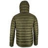 Fjern - Mens Arktis II Down Hooded Jacket (Olive/Navy) | The Arktis II is an incredibly versatile insulated layer that stands strong in brutal conditions