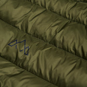 Fjern - Mens Arktis II Down Hooded Jacket (Olive/Navy) | The Arktis II is an incredibly versatile insulated layer that stands strong in brutal conditions