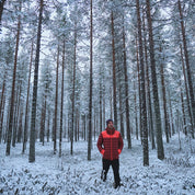 Fjern - Mens Arktis II Down Hooded Jacket (Rust/Orange) | The Arktis II is an incredibly versatile insulated layer that stands strong in brutal conditions