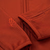 Fjern - Mens Bresprekk Full Zip Fleece (Spice/Orange) | Designed for the unpredictable alpine conditions, the Bresprekk features Thermal Stretch Grid Fleece that offers exceptional warmth, breathability, and a comfortable fit