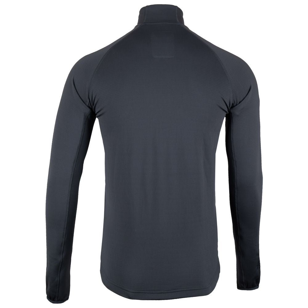 Fjern - Mens Bresprekk Half Zip Grid Fleece (Charcoal/Navy) | Designed to meet the demands of ever-changing alpine conditions, the Bresprekk functions as both a winter baselayer and a lightweight midlayer