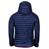 Fjern - Mens Eco Aktiv Down Hooded Jacket (Navy/Rust) | Your passport to staying warm and comfortable on alpine pursuits