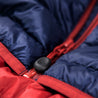 Fjern - Mens Eco Aktiv Down Hooded Jacket (Navy/Rust) | Your passport to staying warm and comfortable on alpine pursuits