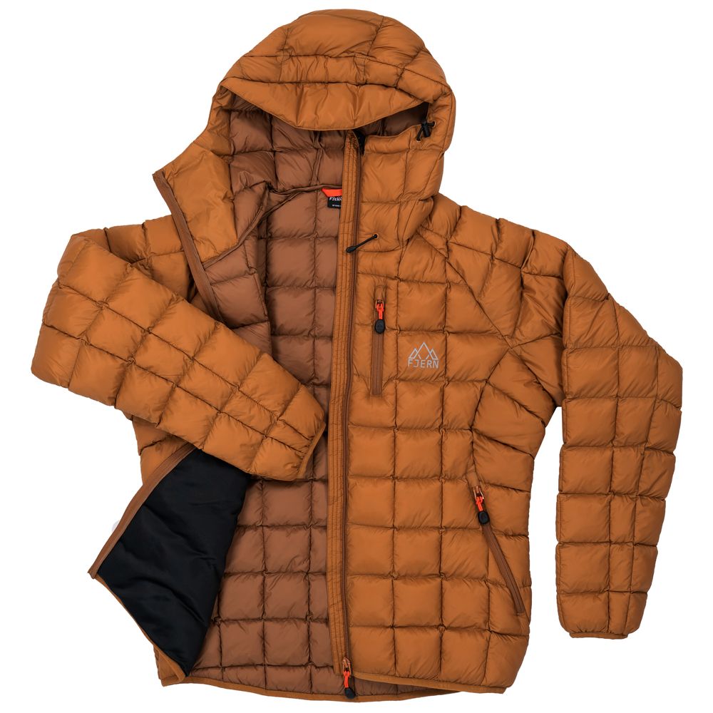 Fjern - Mens Eldur Eco Insulated Jacket (Mustard) | The Eldur Jacket is your essential lightweight, warm, and sustainable choice for outdoor adventures