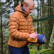 Fjern - Mens Eldur Eco Insulated Jacket (Mustard) | The Eldur Jacket is your essential lightweight, warm, and sustainable choice for outdoor adventures