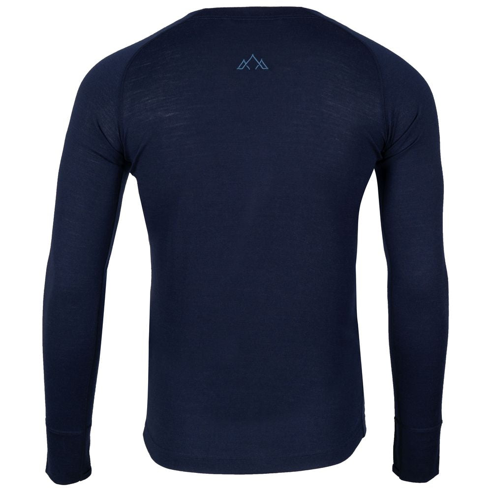 Fjern - Mens Första Merino Blend Long Sleeve Crew Baselayer (Navy) | Explore the outdoors with the Första, a versatile and lightweight technical crew top designed for the active adventurer