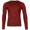 Fjern - Mens Första Merino Blend Long Sleeve Crew Baselayer (Rust) | Explore the outdoors with the Första, a versatile and lightweight technical crew top designed for the active adventurer