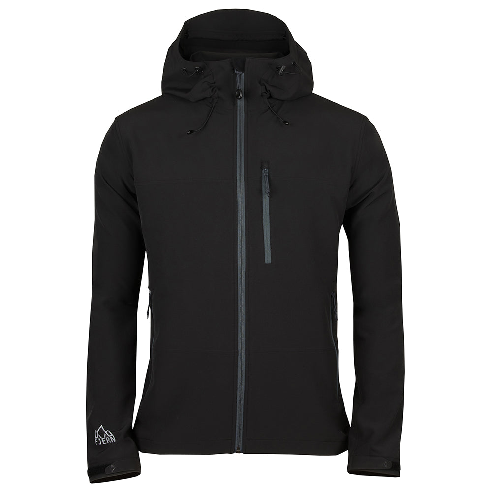 Fjern - Mens Grenser Softshell Jacket (Black/Charcoal) | Conquer the mountains with the Grenser softshell, the ultimate jacket for alpine adventures