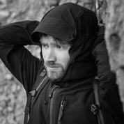 Fjern - Mens Grenser Softshell Jacket (Black/Charcoal) | Conquer the mountains with the Grenser softshell, the ultimate jacket for alpine adventures