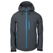 Fjern - Mens Grenser Softshell Jacket (Charcoal/Cobalt) | Conquer the mountains with the Grenser softshell, the ultimate jacket for alpine adventures