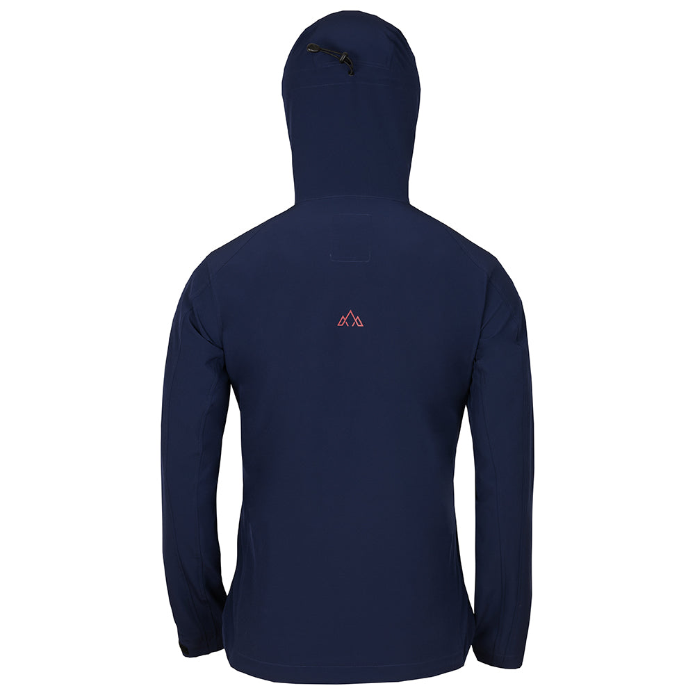 Fjern - Mens Grenser Softshell Jacket (Navy/Rust) | Conquer the mountains with the Grenser softshell, the ultimate jacket for alpine adventures