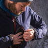 Fjern - Mens Grenser Softshell Jacket (Navy/Rust) | Conquer the mountains with the Grenser softshell, the ultimate jacket for alpine adventures