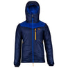 Fjern - Mens Husly Super Insulated Jacket (Navy/Electric) | Brave the extreme cold with our warmest insulated layer, perfect for climbing and outdoor adventures in frigid conditions