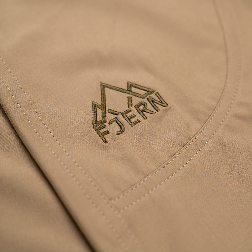 Fjern - Mens Klatring Softshell Shorts (Sandstone) | Our Klatring Shorts are designed for the avid hiker and adventurer