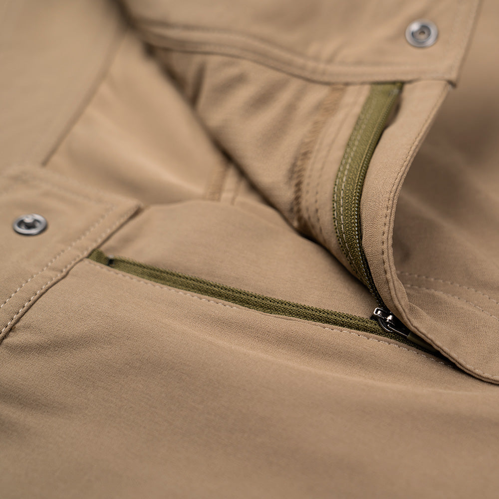 Fjern - Mens Klatring Softshell Shorts (Sandstone) | Our Klatring Shorts are designed for the avid hiker and adventurer