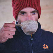 Fjern - Mens Koselig Polartec Fleece Jacket (Navy/Sunshine) | Stay warm and cosy on your alpine adventures with our mid-layer Polartec fleece
