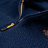 Fjern - Mens Koselig Polartec Fleece Jacket (Navy/Sunshine) | Stay warm and cosy on your alpine adventures with our mid-layer Polartec fleece