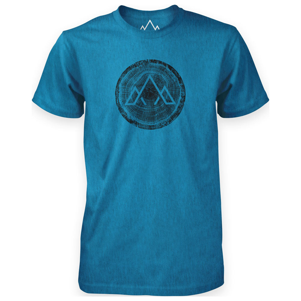 Fjern - Mens Life Span T-Shirt (Blue Marl) | Step into the wild with our eco-friendly casual tee, made from 100% recycled materials